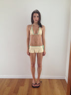 Lemon Meringue Micro Swim Skirt (PREORDER shipped in ~2 weeks)