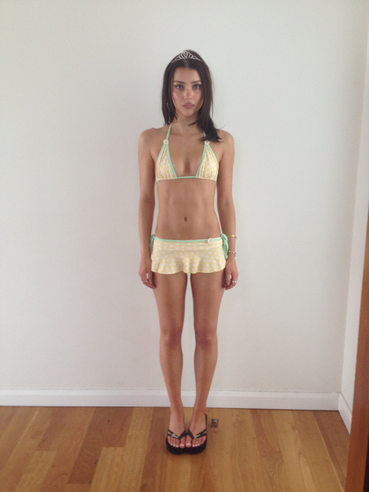 Lemon Meringue Micro Swim Skirt (PREORDER shipped in ~2 weeks)