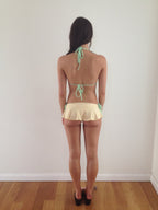 Lemon Meringue Micro Swim Skirt (PREORDER shipped in ~2 weeks)