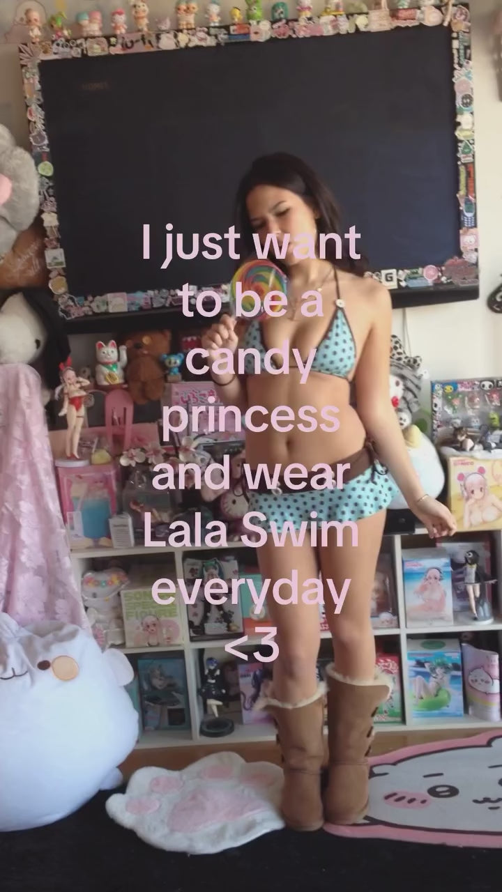 choc mint micro swim skirt